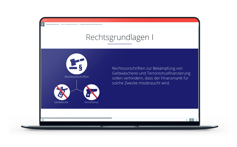 mockup of money laundering module