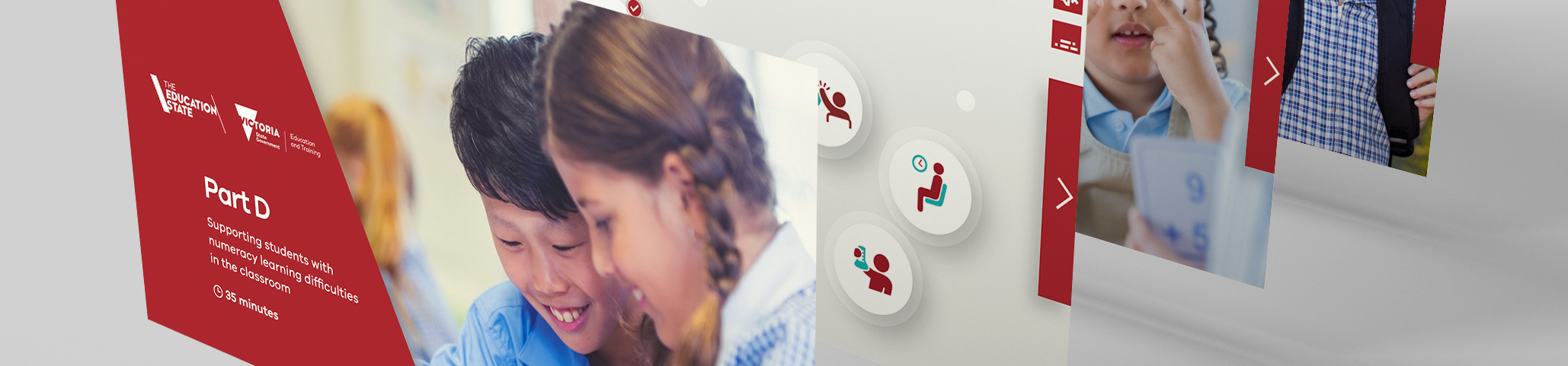 mockup of DET modules