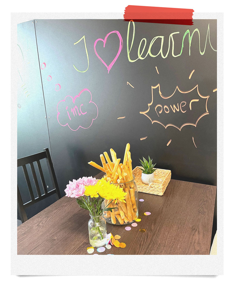 dekoration for the imc YOU learning Days