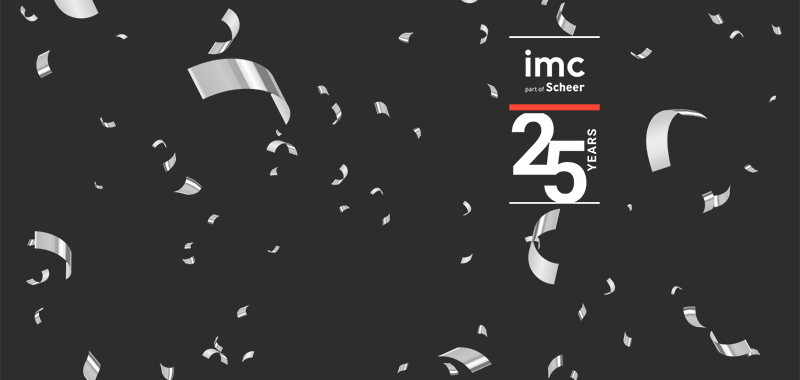 featured image, Firmenjubiläum 25 Jahre imc