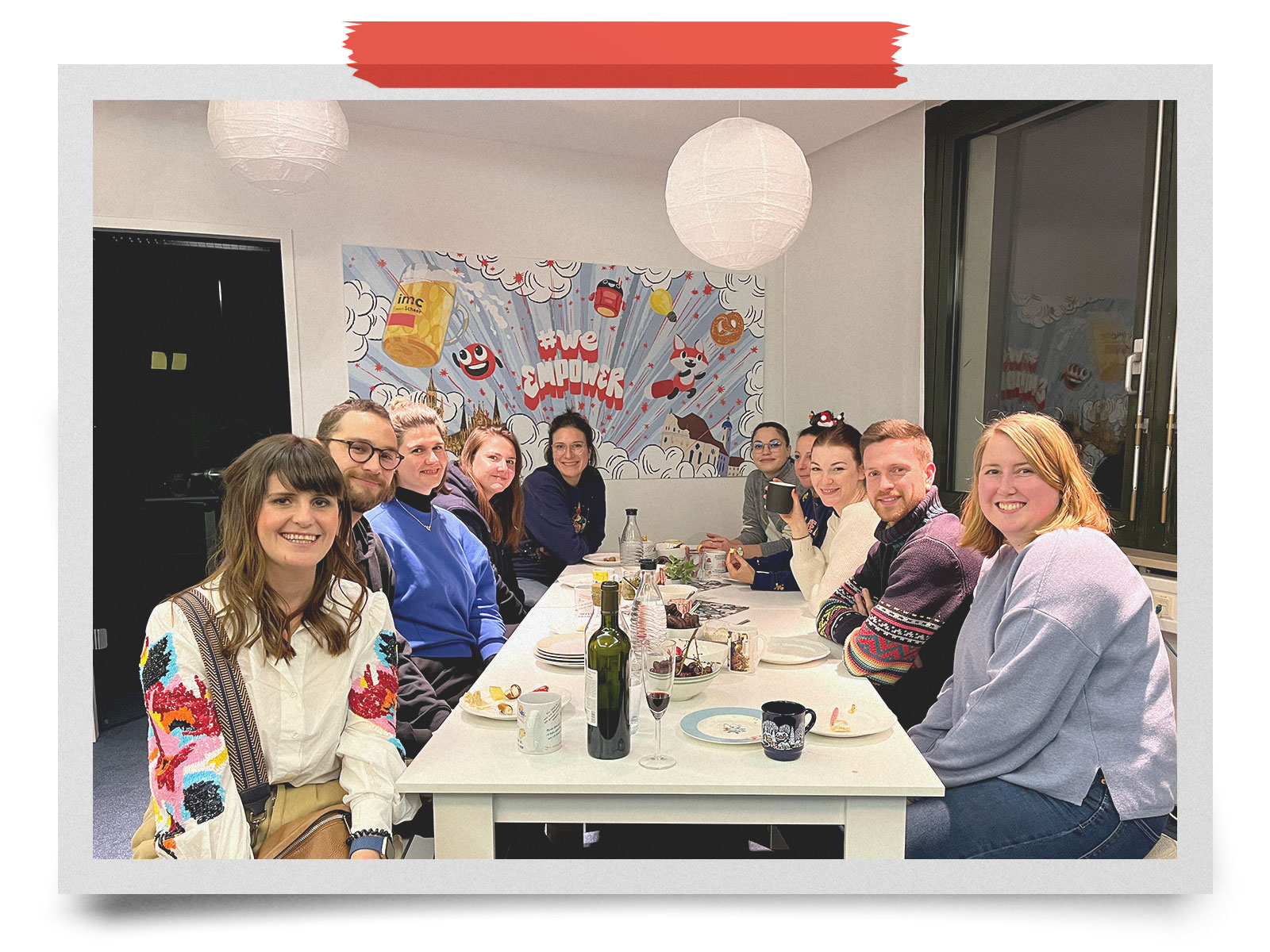 imc München beim gemeinsamen essen