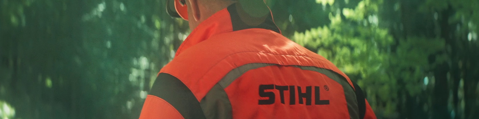 Stihl Worker in the Woods