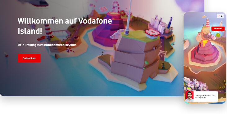 screenshots of vodafone training