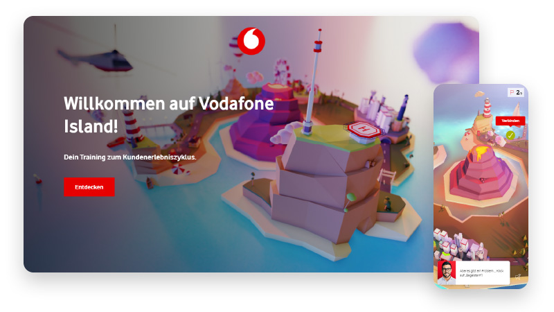 screenshots of vodafone training