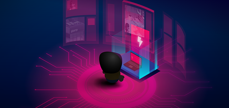 Image of a Cyber Crime Time hacker