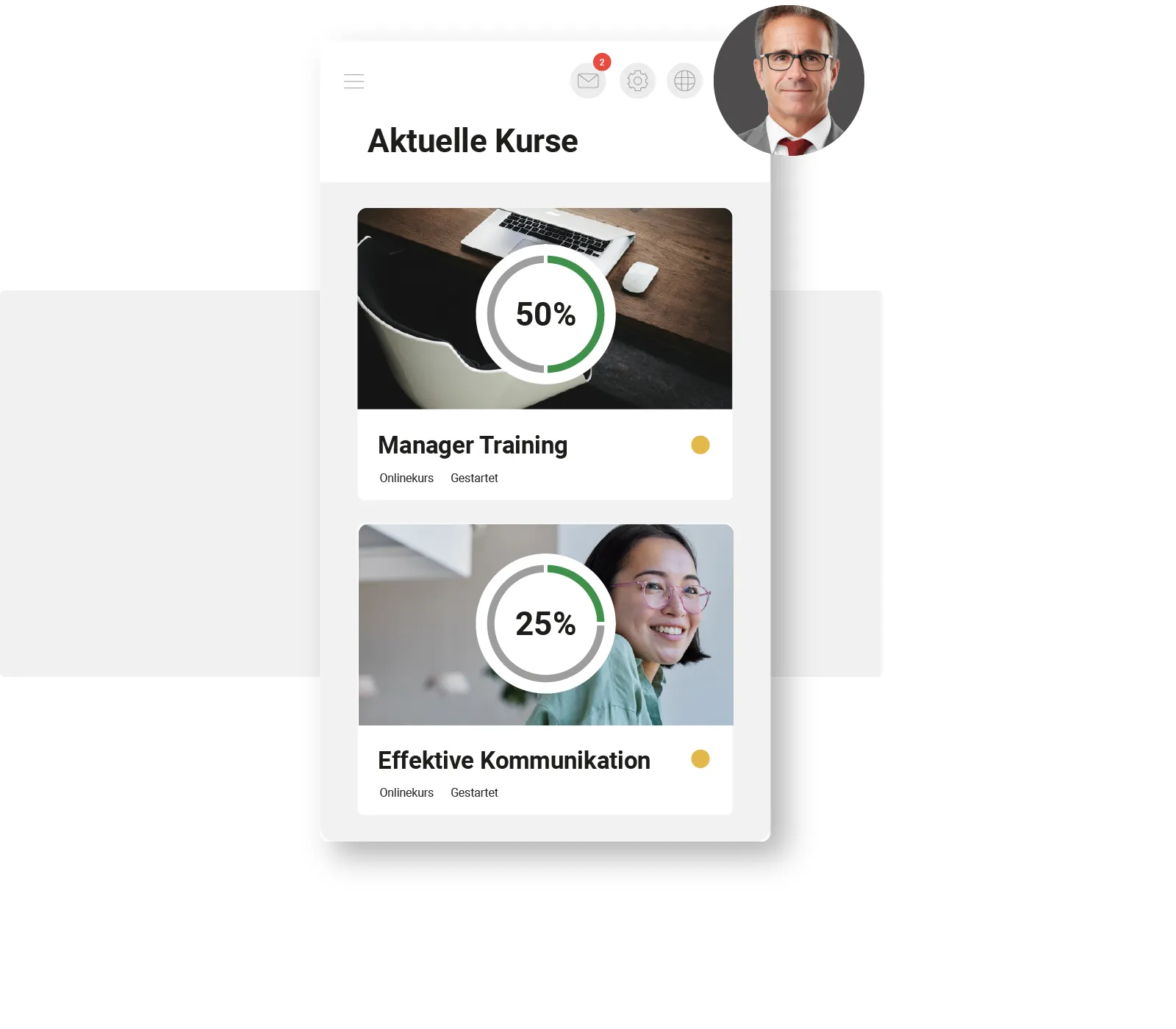 Die Verwaltung von Kursinhalten ist mit dem speziell für Unternehmen entwickelten LMS wesentlich einfacher - imc Learning Suite
