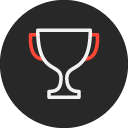 Icon representing competition Quiz apps