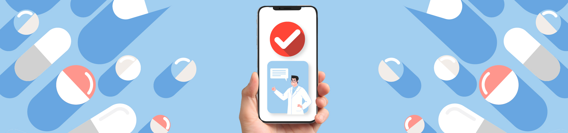 Medicine surrounds a mobile device