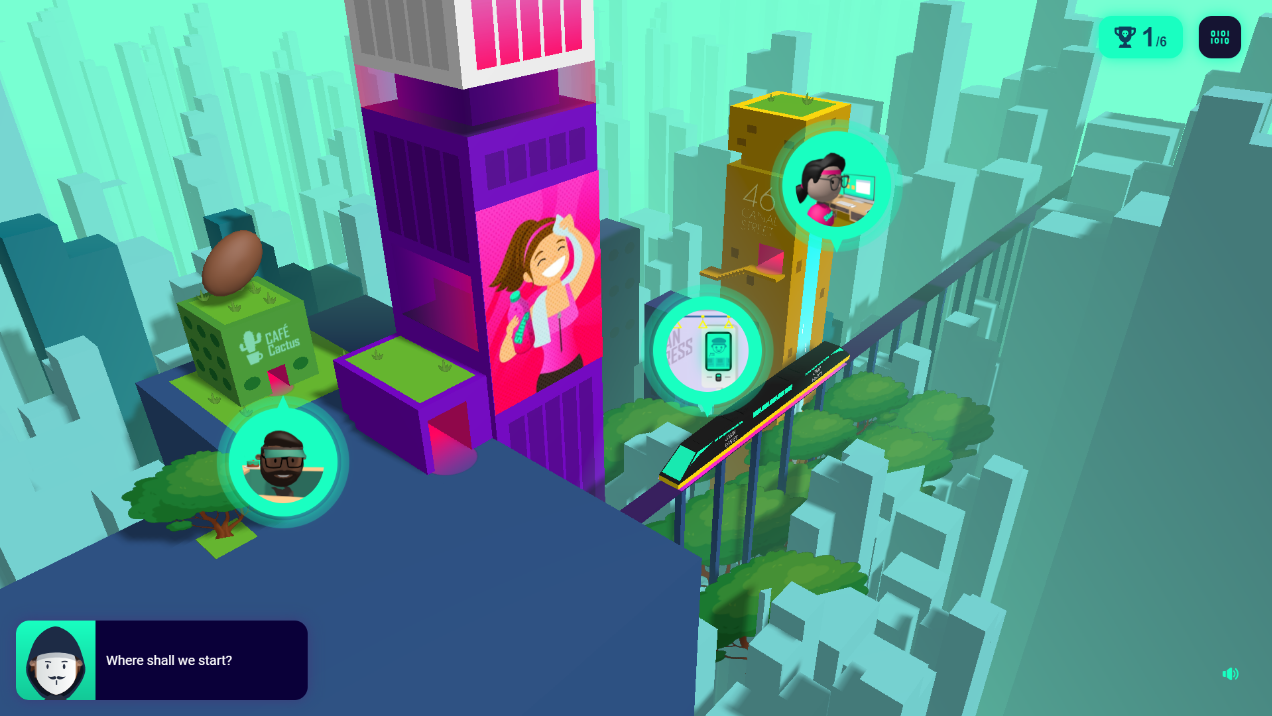 Cyber Crime Time e-learning content screen