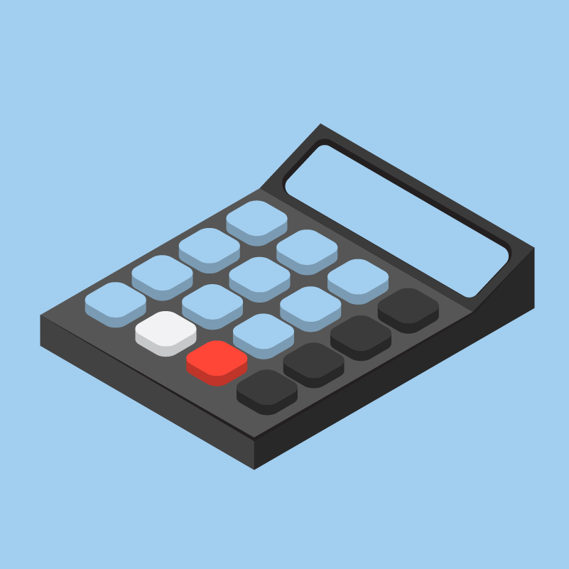 illustration of calculator