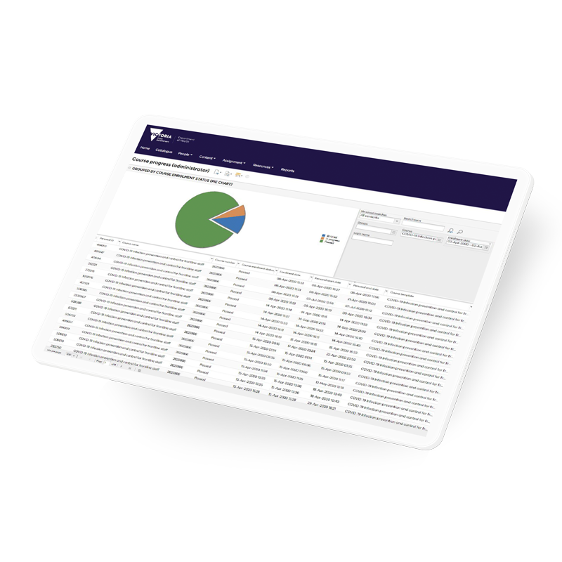 Department of health mockup