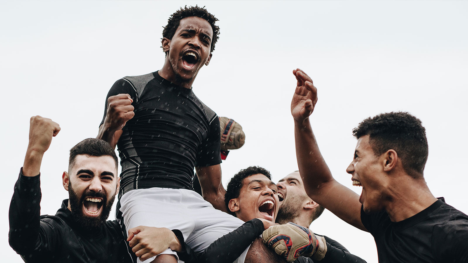 Soccer Team celebrating