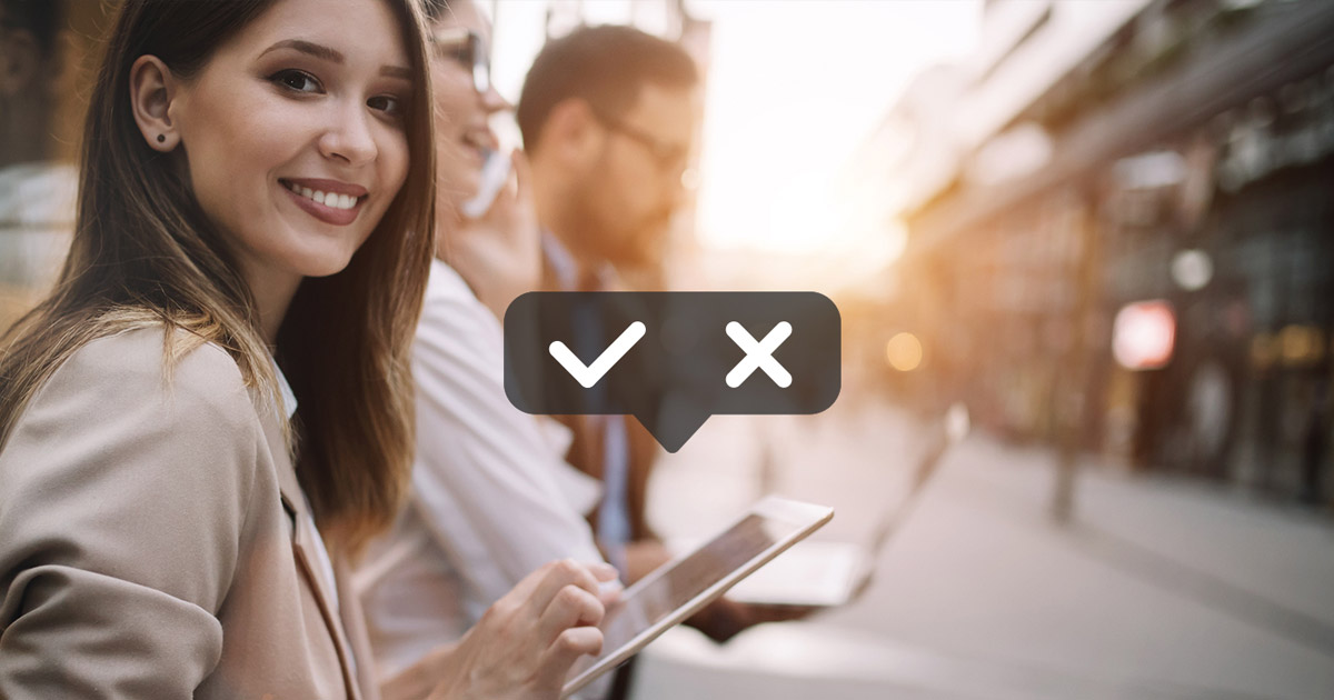 Young Business woman uses Compliance Training