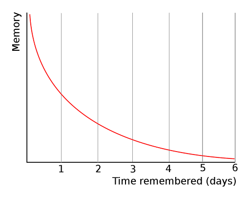 The forgetting curve