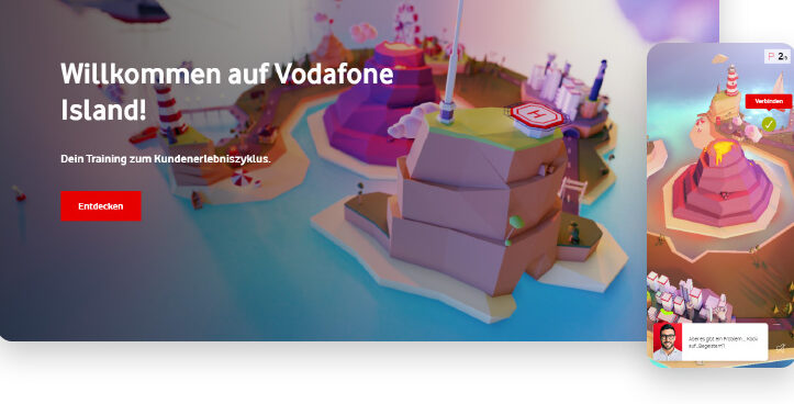 screenshots of vodofone onboarding