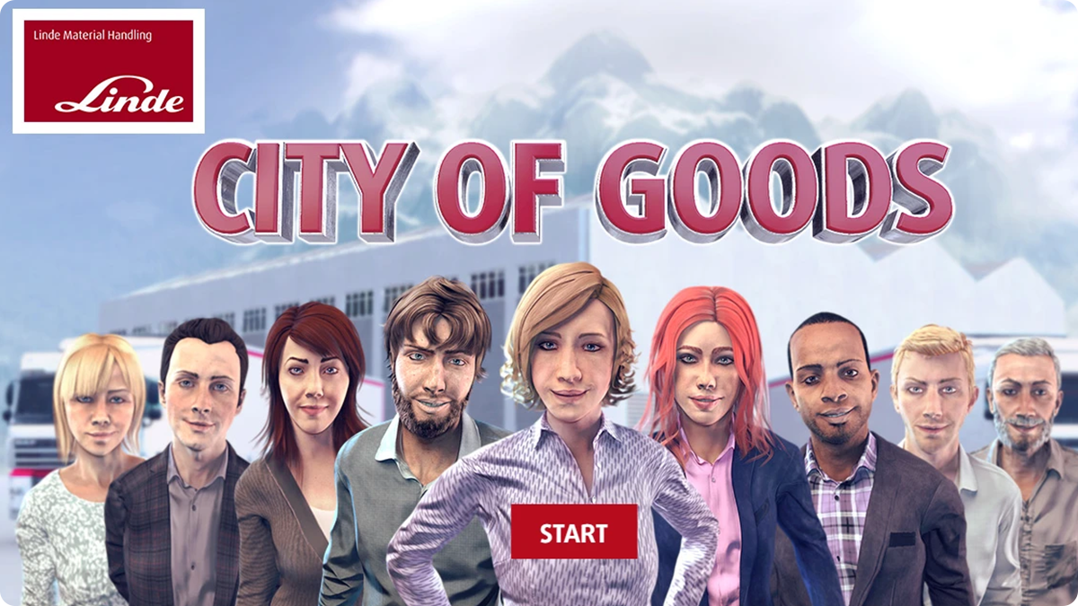 graphic showing the starting screen of Linde training