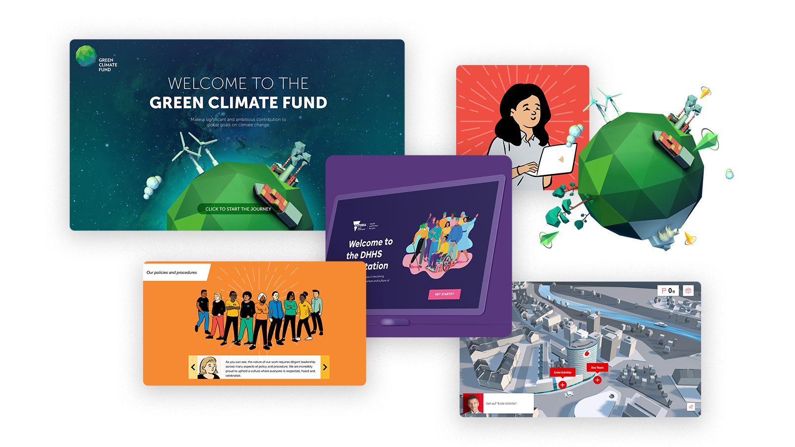 screens from studios training