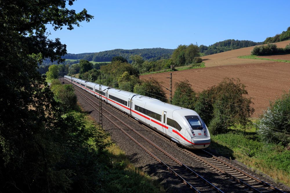ICE train by Deutsche Bahn