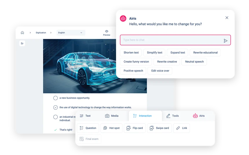 Overview of AI content creation with imc Express