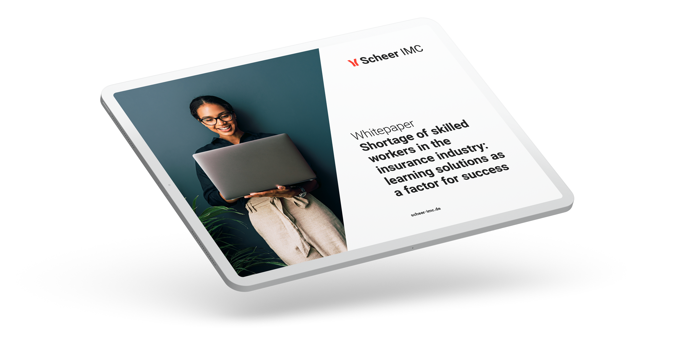 Insurance Whitepaper on a tablet