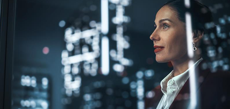 Business leader reflecting on AI strategy
