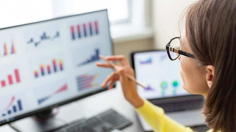 This image depicts the learning analytics which L&D Consulting at Scheer IMC provides