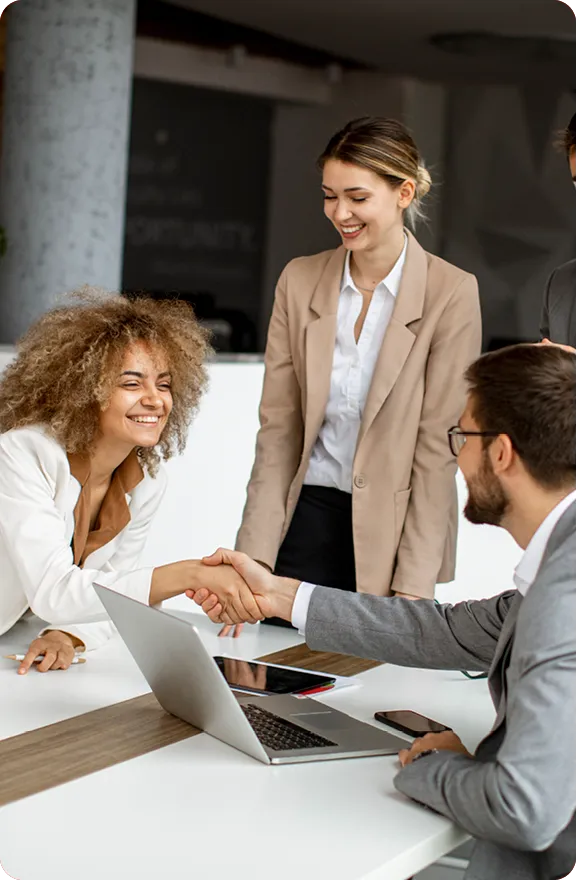 Various individuals undergoing partner training