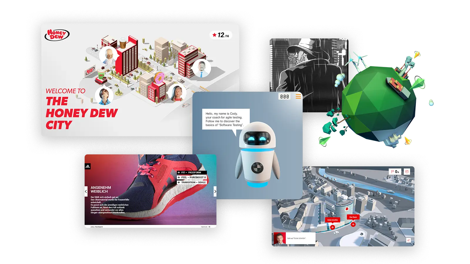 This image shows Scheer IMC portfolio of useful features for talent development training