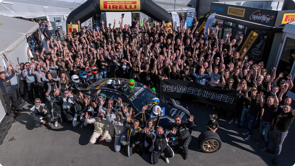 Ronal group automotive supplier team at a track day