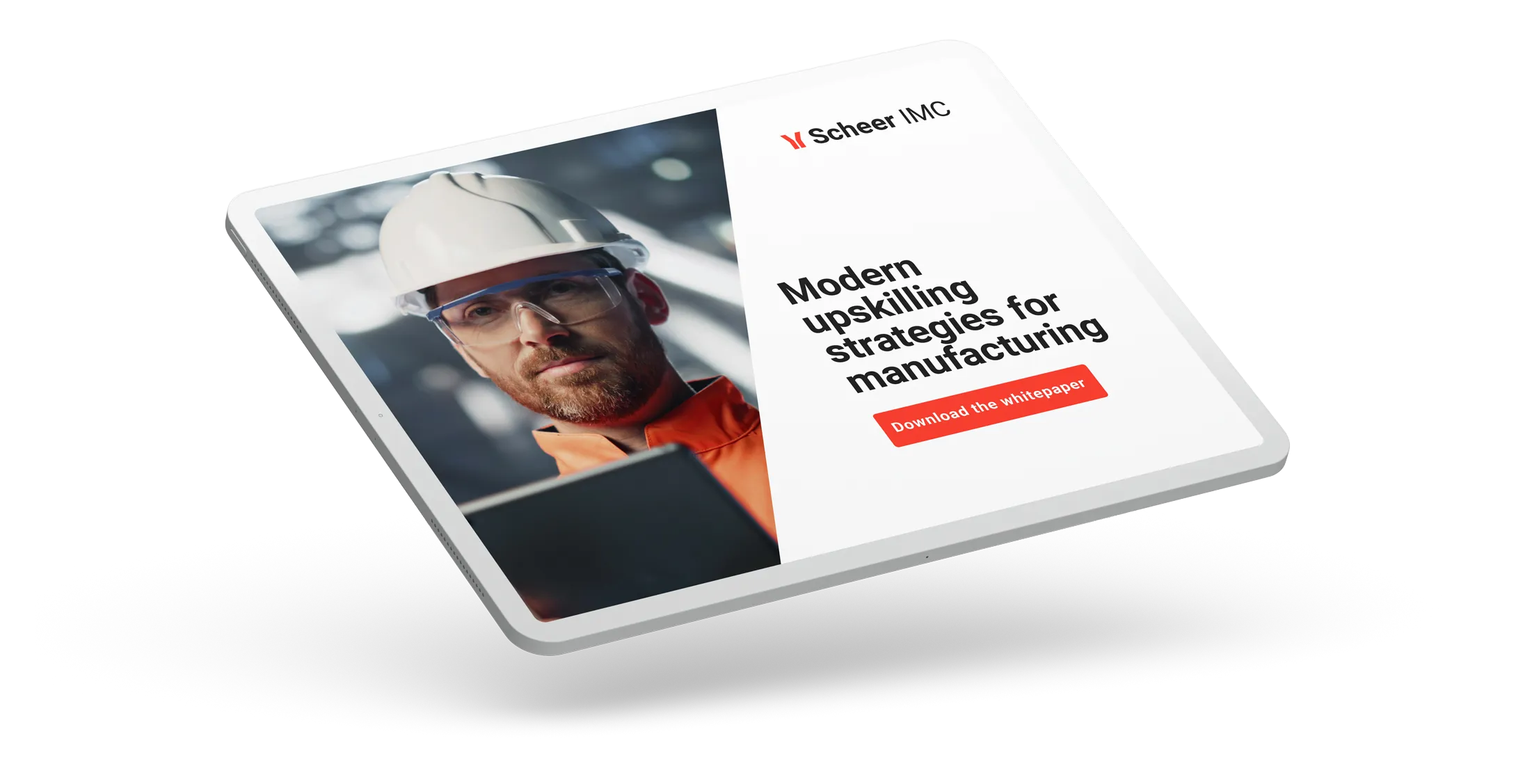 Manufacturing Whitepaper on a tablet